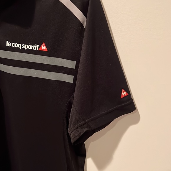 Le Coq Sportif black golf shirt - Picture 5 of 9